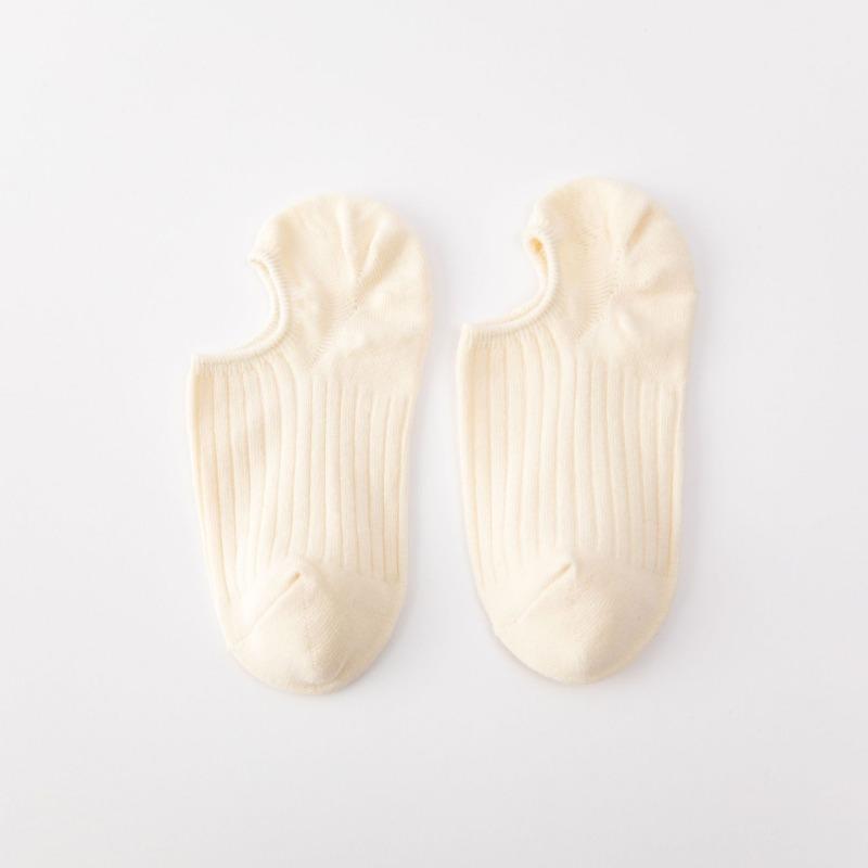 Female Spring and Summer Thin Cotton Shallow Mouth Invisible Non Slip Heel Socks