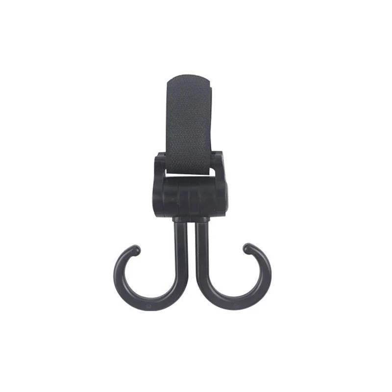 

Крючок для детской коляски, двойной крючок, вращающийся на 360 градусов, крючки для тележки, подвесная сумка для подгузников, крючок для детского автокресла, аксессуары для коляски