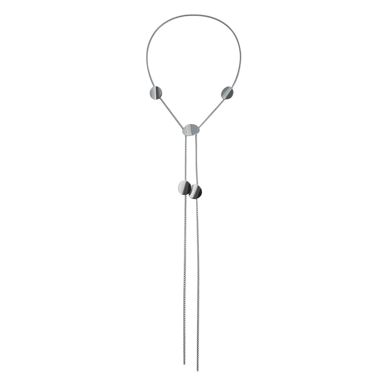 

Роскошное европейское и американское длинное геометрическое глянцевое ожерелье – металлическая бижутерия