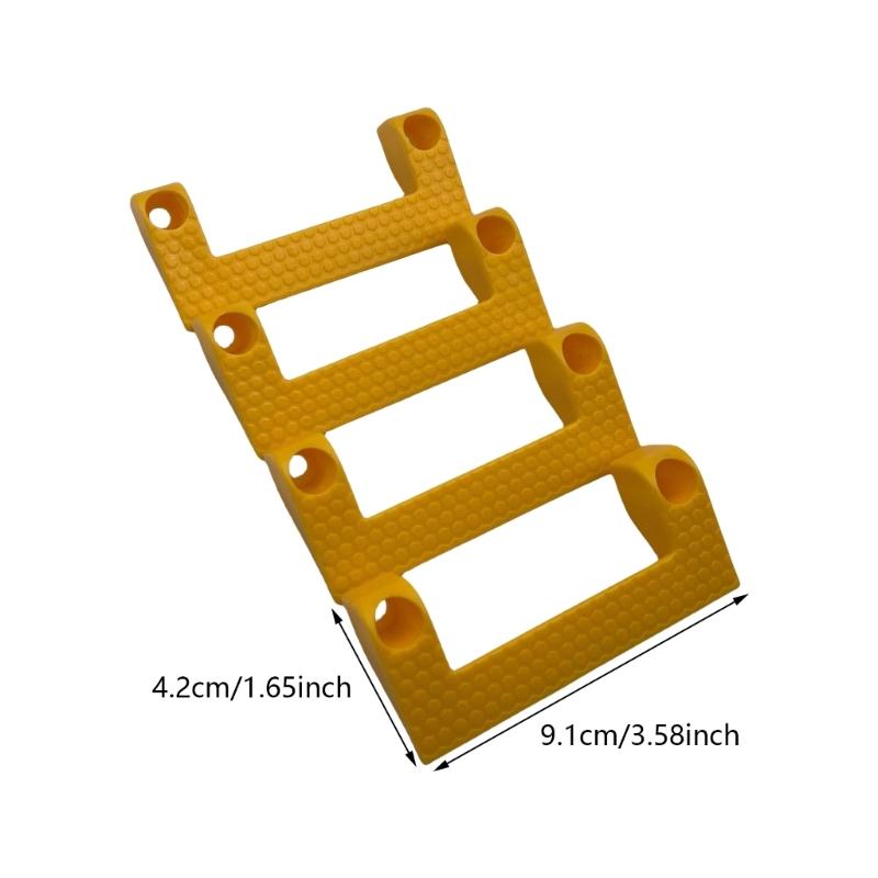 4pcs Universal Tape Measure Holder Rack Tool Storage Organizer Hanger for Garage and Workbench for Power Tool On Ladder