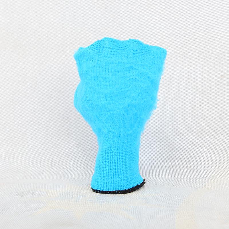 Lu Guang F7 Vodotěsné gumové rukavice s fleecovou podšívkou: Mrazuvzdorné, odolné proti opotřebení pro akvakulturu, rybářství a stavebnictví.