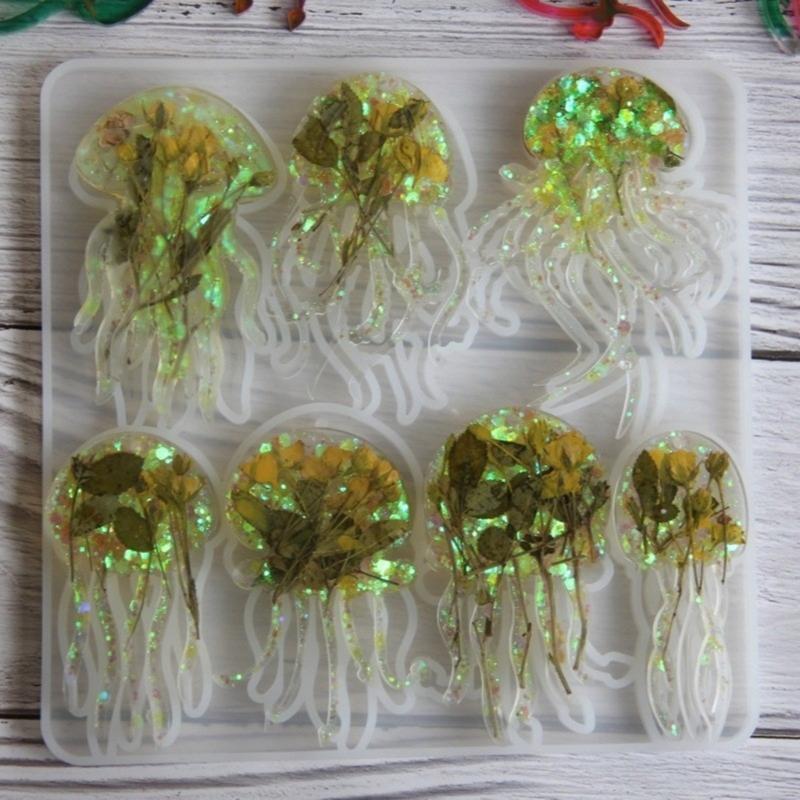 Premium Silicone Ocean Creature Pendant Casting Tool For Handmade Necklaces Earrings And Clay Art Creations