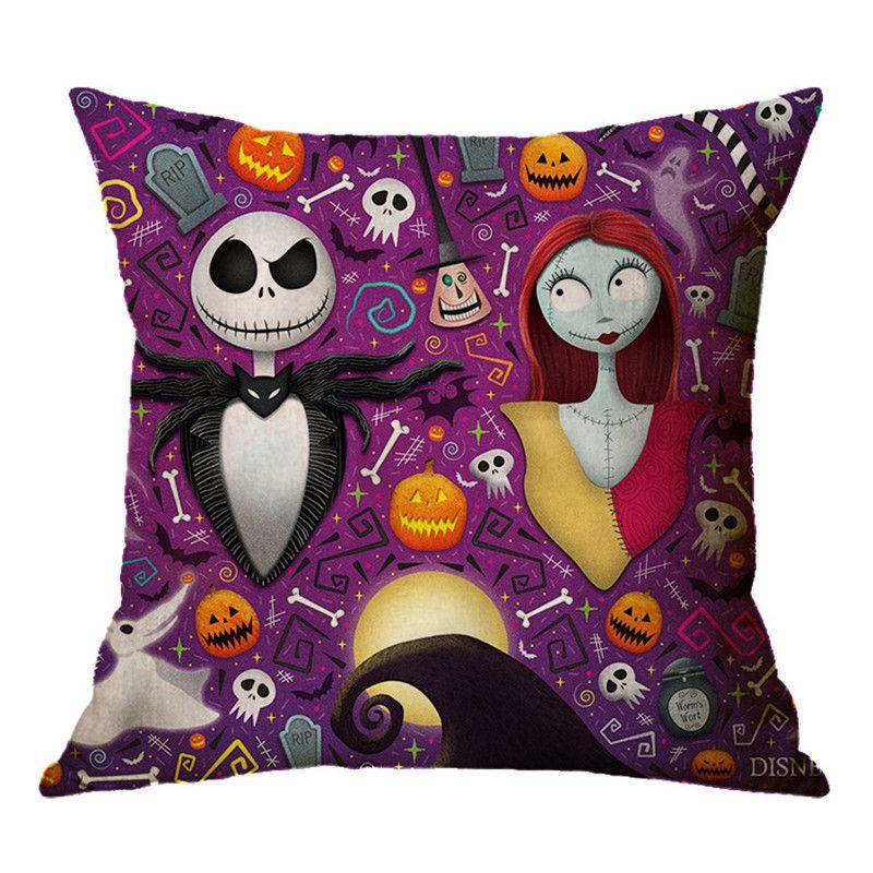 The Nightmare Before Christmas Cartoon Cushion Cover Perfect For Home Decor And Sofa