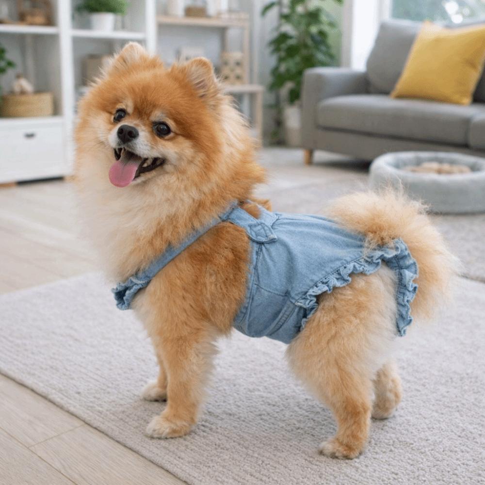 Thin Breathable Dog Sanitary Pants Adjustable Pet Dog Diapers  Female Dog Period