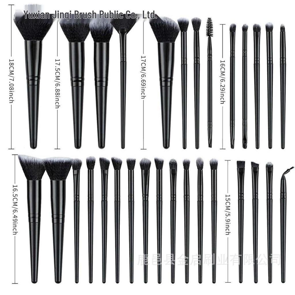 Bestseller w magazynie: Zestaw 3/10/18/30 Pędzli do Makijażu do Puderu, Różu, Konturowania i Cieni do Powiek - Narzędzia Kosmetyczne