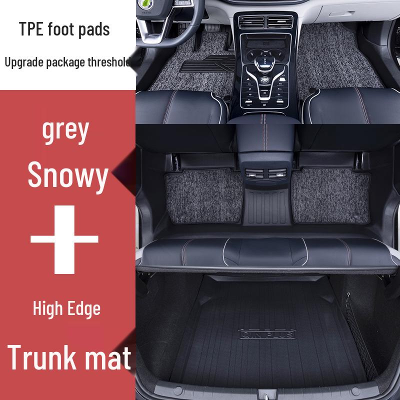 Non-Slip, Waterproof TPE Floor Mats & Door Sill Set for BYD Tang/DMi/EV/LDM-P