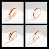 Chinese Christmas Red String Open Ring - Minimalist Advanced Sense Benmingnian Index Finger Band