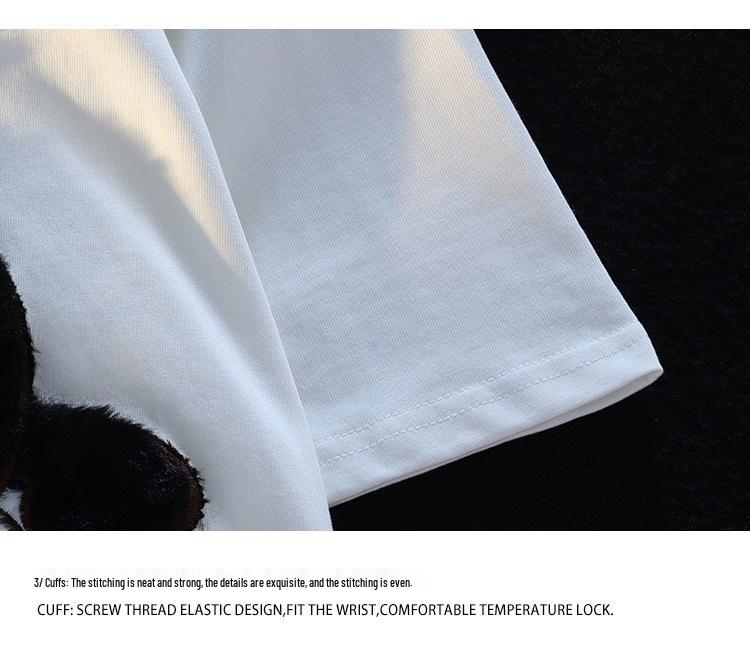 Unisex Übergroßes Japanisches Retro Schlafende Katze T-Shirt – Trendiges Nischendesign, Kurzärmlig, Perfekt für Paare