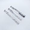 CXGSL1 Letter Emblem for Mercedes Benz AMG V12BITURBO V8 BITURBO 4MATIC+ Car Styling Fender Logo Sticker Chrome Black Red