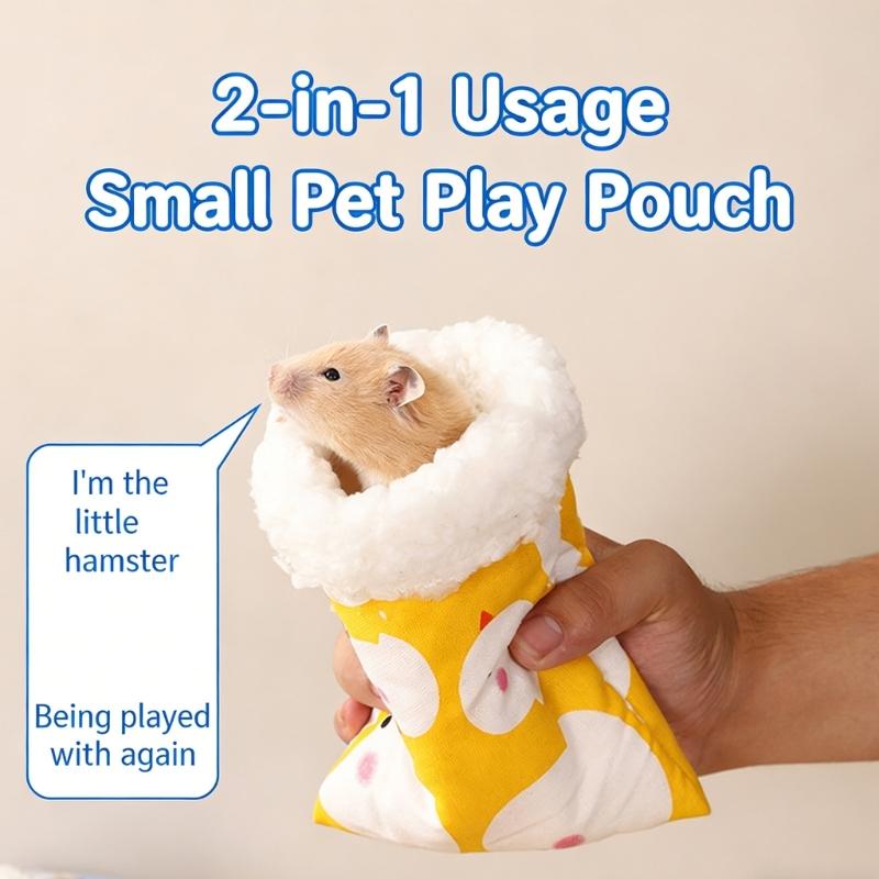 Washable Hamster Sleep Bag for Small Pet Resting SleepSack with Soft Lining For Small Animal Breeding Shelter Place