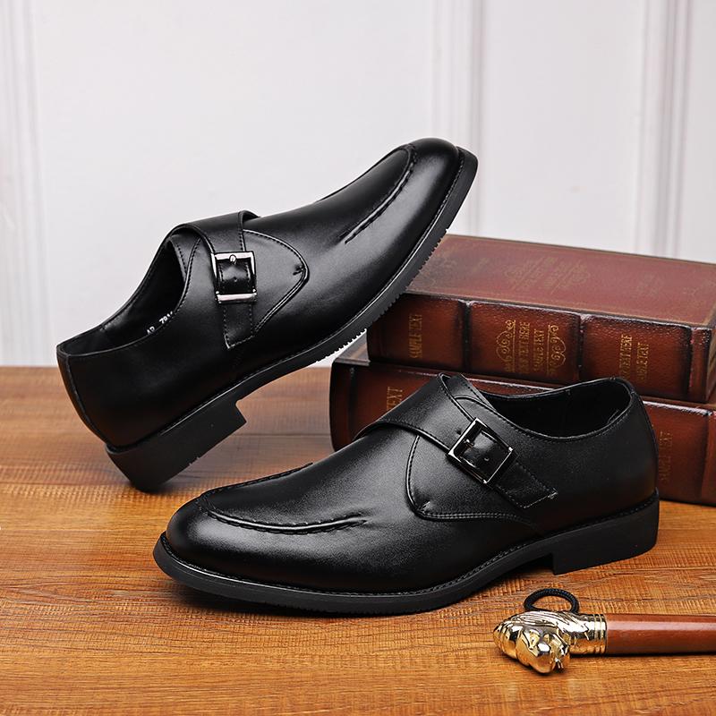 Classic Brand Men's Leather Casual Shoes Retro Brogue Shoes Office Men's Business Dress Shoes British Style Big Size  38-48