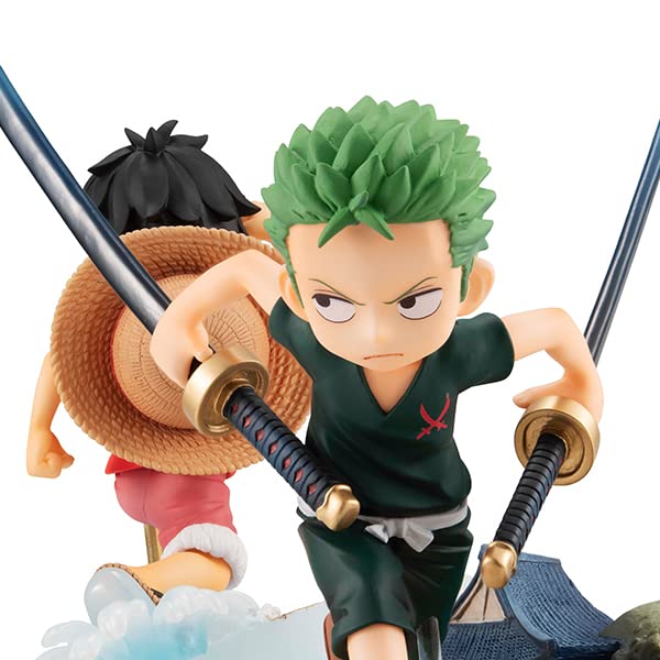 KLENOT. Série One Piece Roronoa Zoro RUNRUNRUN Přibližně 140mm PVC lakovaná dokončená figurka