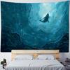 Cartoon Ocean Whale Pattern Tapestry Home Wall Decoration Tapestry Bedroom Living Room Tapestry