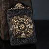 Auspicious Mandala Thangka Pendant: Genuine Treasure Spitting Series, Large 5x7 Box for Car or Gau Display.