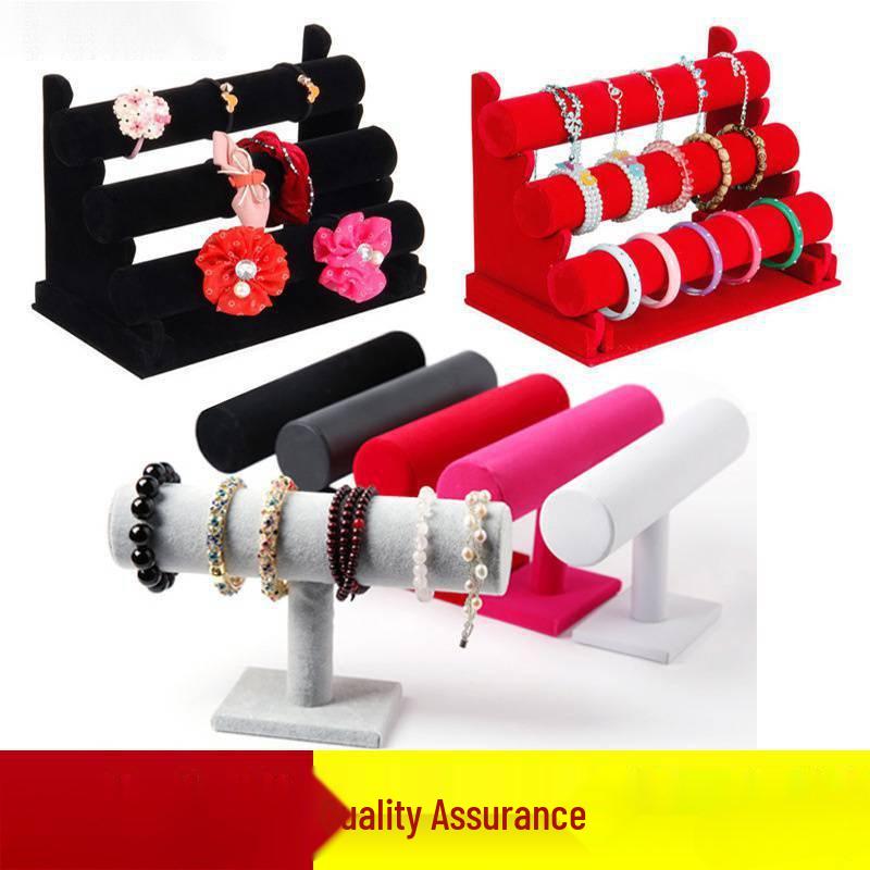 Mini Velvet Hair Accessories Display Stand and Table