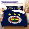 Sportovní klub Fenerbahce, Povlečení se vzorem FCSB, Sada přikrývek Povlak na přikrývku Povlak na polštář Domov Narozeninový dárek (1 * povlak na peřinu + 2 * povlak na polštář, bez jádra)