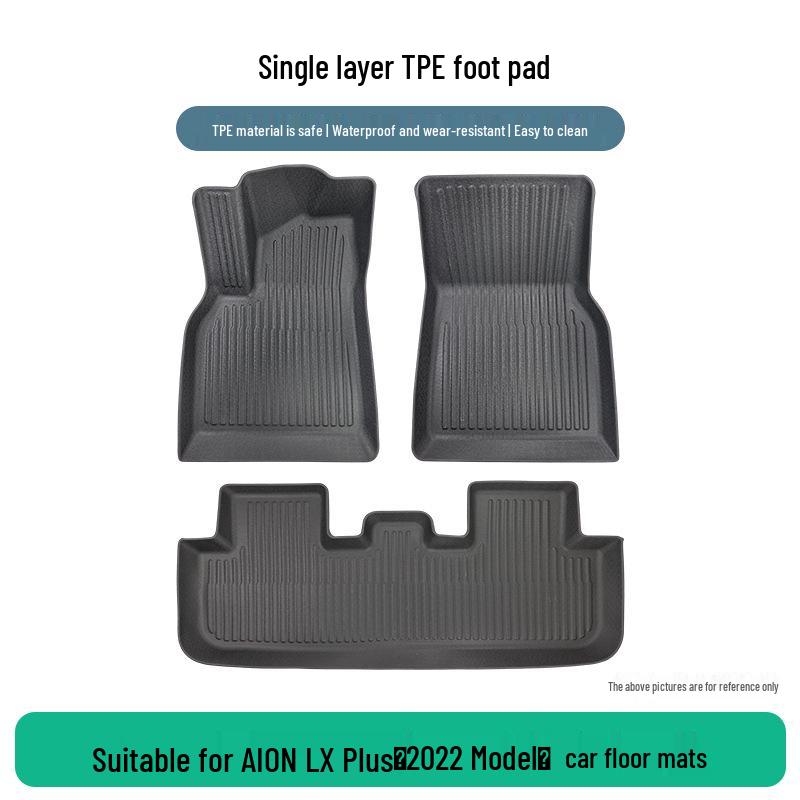 Compatible TPE Floor Mats for 2022 GAC AION LX Plus - Wear-Resistant, Waterproof Foot Mats
