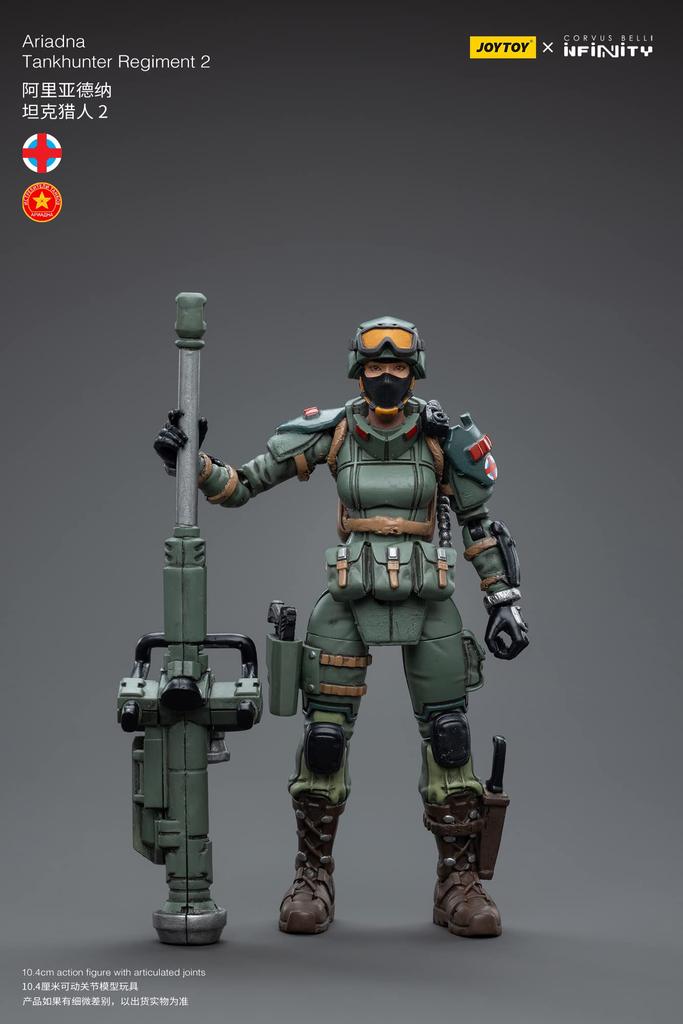 JOYTOY x Infinity Ariadna Tank Hunter Regiment 2 Scale PVC ABS Painted Movable Figure 1/18 &
