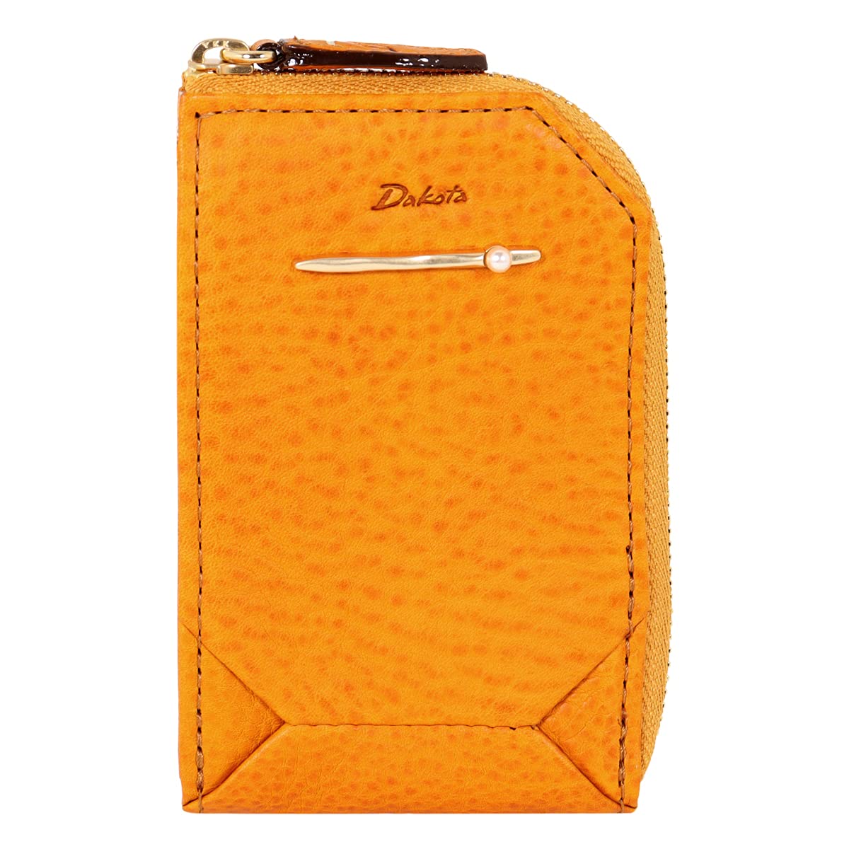 

Ключниця з кишенькою для пропуску Натуральна шкіра Перла Мустардний [Dakota] Жіноча DA-30056-53 гірчичний