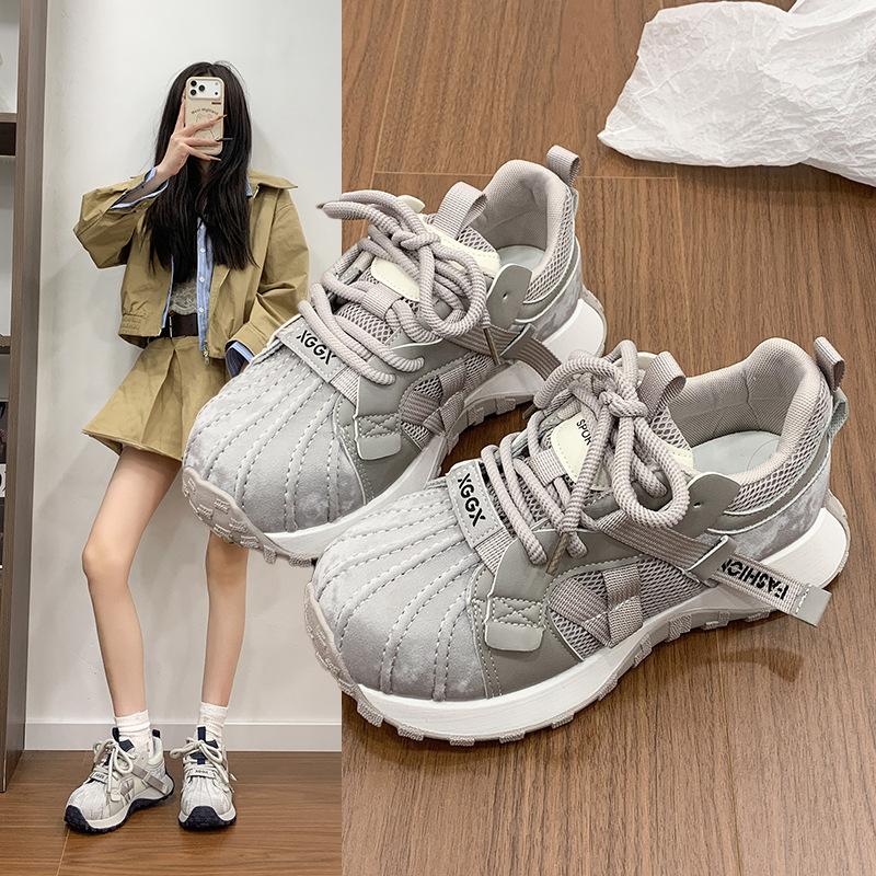 

Mesh Forrest Gump shoes 22 new spring and autumn show feet small breathable German training shoes color matching small waist casual shoes hongjie 35