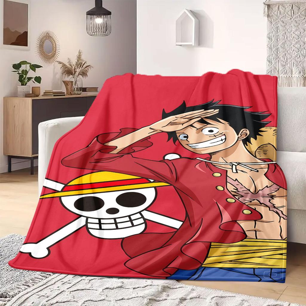 OnePiece Anime Flannel Blanket Warm,Comfortable,Suitable for Bedrooms,Sofas,Beds,Chairs,Picnics,Travel