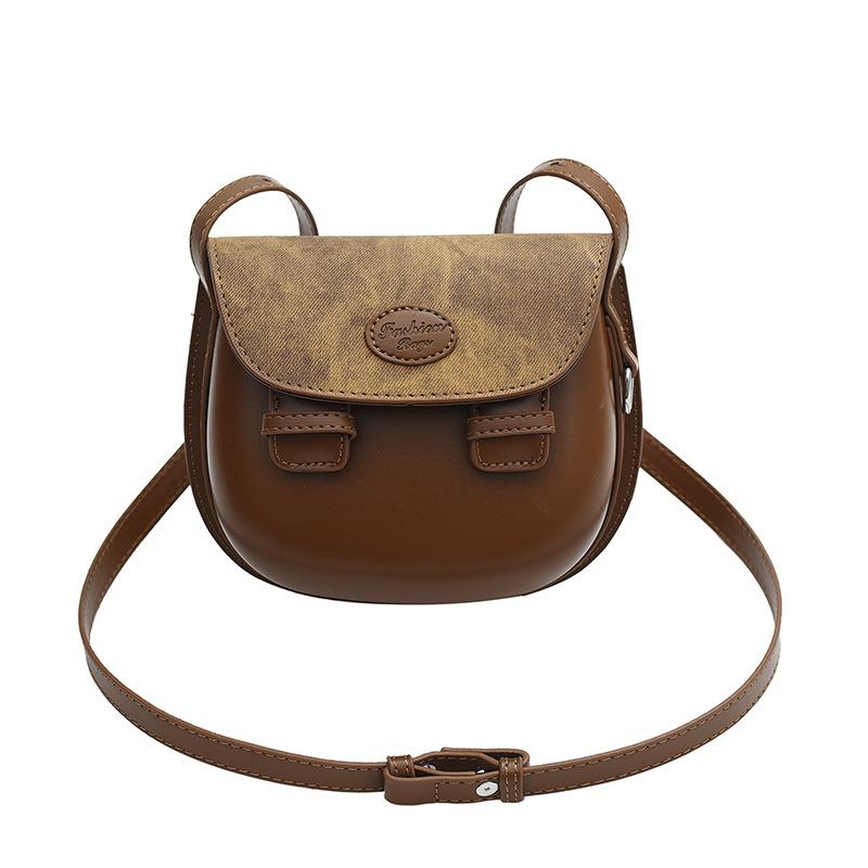 Premium Bag Women's 2024 New Niche Design Popular Saddle Bag Retro Simple Fashion Shoulder Messenger Bag