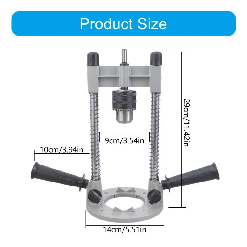 Professional Aluminum Drill Jig Accuracy Drill Positioning Tool With 90 Degree Adjustment And Stable Clamping System