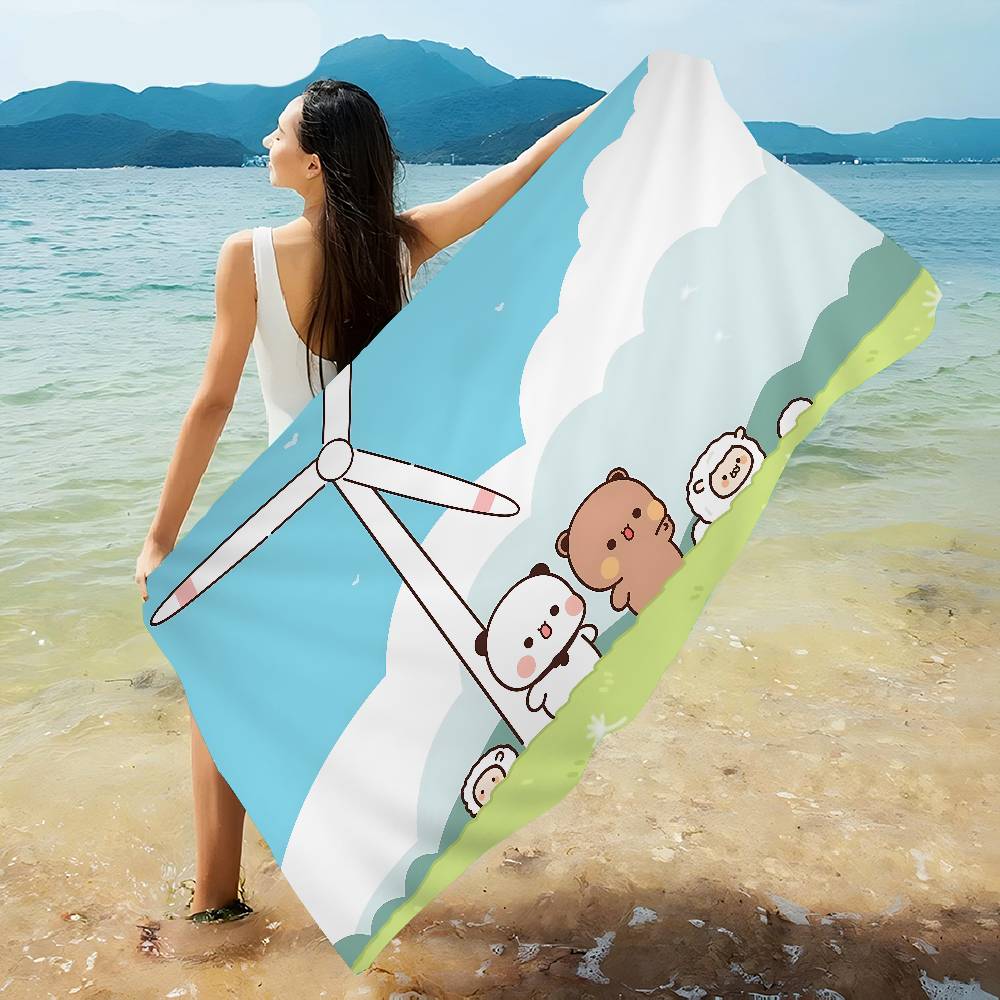 Jmg Household Supplies Girls Bubu And Dudu Beach Towel Colorful Bath Towels For Microfiber Quick Dry Custom Sand Free Beach Yoga Spa Gym Pool