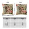 Victorian Angel Christmas Pillowcase Soft Fabric Cushion Cover Decor Pillow Case Cover Sofa Zippered 40X40cm