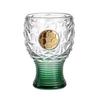 Fotbalová trofej Pivní sklenice, Objem 400 ml Vysoký trofejní hrnek, Čirá skleněná nádoba na Ležák Craftové pivo, Dárek pro sportovního fanouška