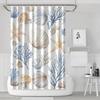 Christmas Shower Curtain Winter Snowman Xmas Pine Tree Shower Curtains For Bathroom Decor Waterproof And Mildew Resistant