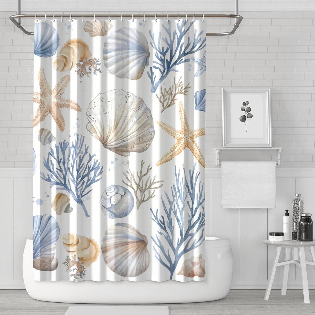 Christmas Shower Curtain Winter Snowman Xmas Pine Tree Shower Curtains For Bathroom Decor Waterproof And Mildew Resistant
