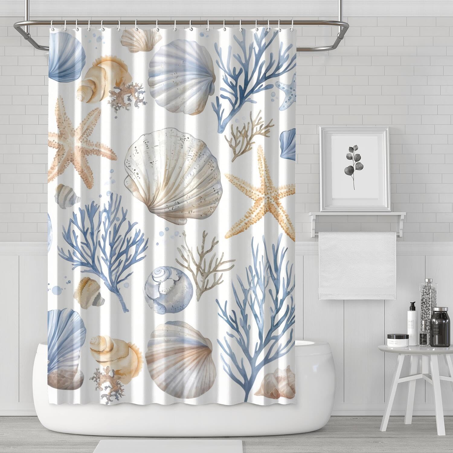 

Christmas Shower Curtain Winter Snowman Xmas Pine Tree Shower Curtains For Bathroom Decor Waterproof And Mildew Resistant W60H190(CM)-1 Pcs