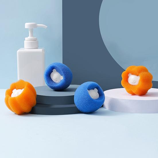 6Pcs Laundry Balls Protective Clothing Pet Hair Remover Reusable Sponge Balls Washing