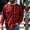 TikTok Men's Plaid Hooded Shirt Jacket - Casual Hip Hop Style for Spring & Autumn
