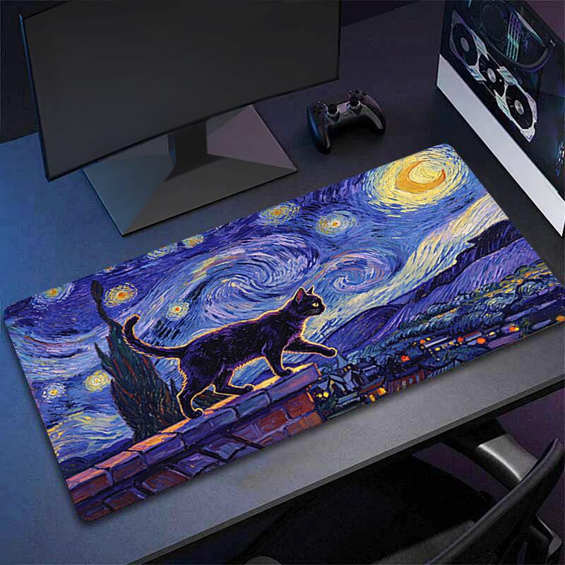Large Mouse Pad Abstract Oil Painting Gamer Keyboard Mousepad Pc Computer Desk Mat Gaming Pad Mouse Mats For Cs Go Lol