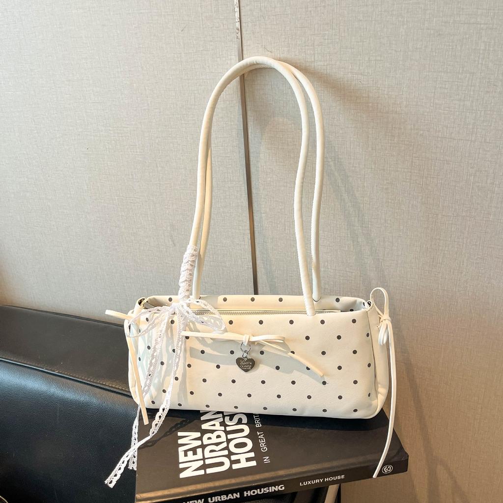 Fashionable Young Girl Style Bow Tie Bag with Shoulder Strap and Side Pocket Bag