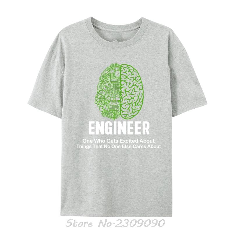 Funny Engineer Is Brain Funny Sarcastic Engineering Prevalent Men Tshirt Casual Tshirt Hip Hop Streetwear Cotton T Shirt S