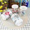 1PC Japanese Impression Ceramic Mugs 280ml Tea Wine Sushi Sake Cup Funny Family Restaurant Decoration Travel Gift for Friends