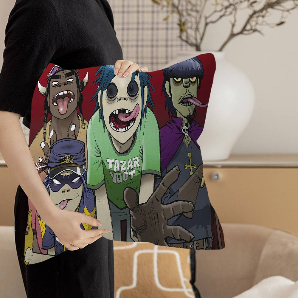 G-Gorillaz 45*45cm Cushion Cover Pillow Cover Decor Pillowcase Home Pillowcase for Couch Pillow