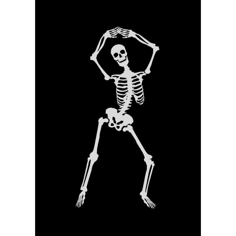 

Модные абстрактные танцующие скелеты смешной хэллоуинский жуткий постер холст картина настенное искусство картины домашний интерьер декор 21cm×30cm NoFrame