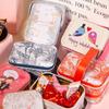 Vintage Small Suitcase Storage Tin Candy Box Gift Box Earphones Box Biscuits Organizer Portable Sundries Organizer Can
