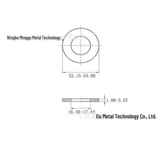 1/2 Inch 316 Stainless Steel Narrow Type Flat Washer, Large SAE/USS Flat Washer