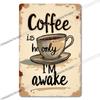 Vintage Coffee Metal Tin Sign Cafe Wall Art Decor Living Room Home Pubs Bar Decoration