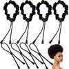 Adjustable Hair Band African Puffs Afro Hairstyle Bands New Hair Rope  for Thick Curly