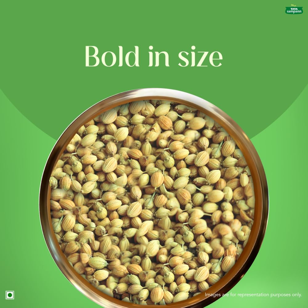 Tata Sampann Whole Coriander Seeds Dhaniya Rich Aroma Natural Oils For Curries Chutneys 100g Pack