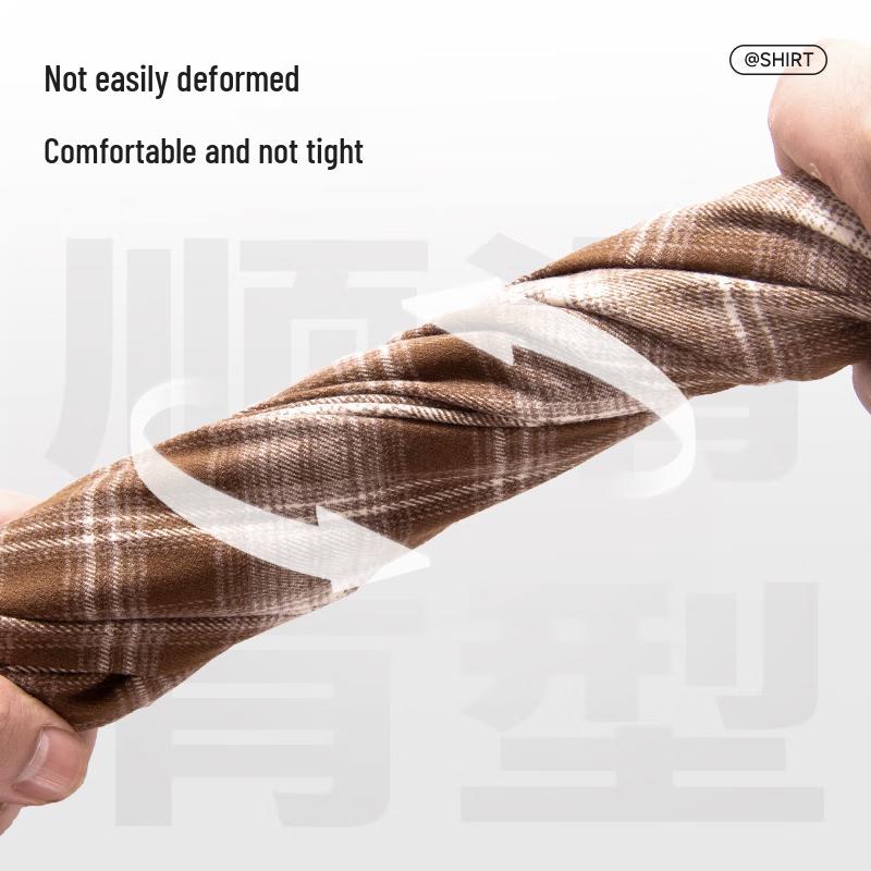 Mark Fairwhale Men's American Flannel Plaid Long Sleeve Shirt