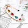 New Party Jewelry Gifts Elegant Pearl Hair Band Gem Crystal Head Wrap Rhinestone Headband