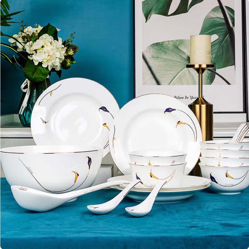 Tangshan Porcelain 18-Piece Dinnerware Set