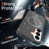For Samsung Galaxy S26 Magnetic Case Glitter Design TPU PC PET Drop Proof Phone Cover